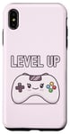Coque pour iPhone XS Max Level Up Kawaii Manette de jeu vidéo Gamer Girl
