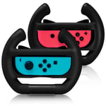 Mario Kart Wheel 2 Black Racing Steering Wheels for Nintendo Switch Joy-Con
