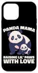 iPhone 12 mini Panda Mama Raising Lil Paws With Love Cute Mom Bear And Cub Case