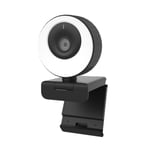 Webbkamera 1080P 60FPS Autofokus Streaming Webbkamera USB -kamera med mikrofon USB Datorkamera för möte/spel