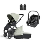 Silver Cross Barnvagn Tide Sage Green inklusive MAXI COSI bilbarnstol Pebble 360 Essential Black