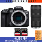 Canon EOS R10 + RF 100-400mm F5.6-8 IS USM + 2 SanDisk 128GB Extreme PRO UHS-II SDXC 300 MB/s + Guide PDF '20 TECHNIQUES POUR RÉUSSIR VOS PHOTOS