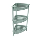 3 Tier Corner Shower Rack Bathroom Kitchen Storage Shelf Organiser Silver Sage