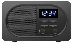 Exibel FM-radio, klockradio, Bluetooth, USB och 3,5 mm