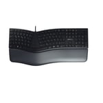 CHERRY KC 4500 ERGO, ergonomic keyboard, German layout (QWERTZ), wired, padded p