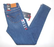 *LEVI'S* Women's *NEW* 710 Super Skinny Fit Jeans 27"W x 30"L 8/10 Blue Premium