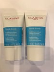 Clarins Fresh Scrub Refreshing Cream Scrub 30ml (2x15ml) SEALED