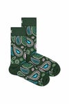 Novelty Paisley Design Soft Breathable Cotton Socks - Great Gift