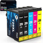 5Pack Timink 29XL Ink Cartridge Replacement For Epson Expression Home Black Cyan