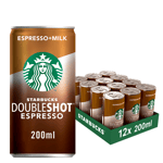 Starbucks Doubleshot Espresso Coffee Drink 12 x 200ml Free Next Day Delivery
