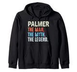 Palmer The Legend Name Personalized Cute Idea Men Vintage Zip Hoodie