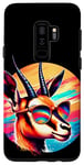 Coque pour Galaxy S9+ Lunettes de soleil cool Tie Dye Gazelle Illustration Art graphique