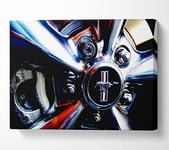 Ferrari Wheel Canvas Print Wall Art - Large 26 x 40 Inches