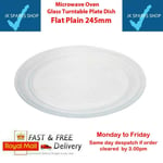 Flat bottom  Microwave Turntable Glass Plate  9 1/2 inches (245mm)