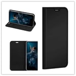 Hülle® PU Ultra Thin TPU Flip Case with Card Slot and Stand Function for Asus Zenfone 6 ZS630KL/Asus Zenfone 6z/Asus Zenfone 6 2019(Black)