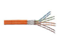 DIGITUS Professional CAT 7 Twisted Pair Installation Cable - Samlet kabel - 100 m - SFTP - CAT 7 - halogenfri, solid - oransje, RAL 2000