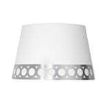 Abat-jour suspendu Dalia E27 Blanc/argenté 40 x 30 x 25 h