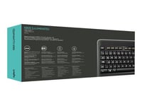 Logitech Wireless Illuminated Keyboard K800 - Clavier rétroéclairé sans fil 2.4 GHz Allemand