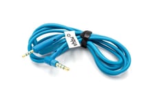 vhbw Câble AUX Écouteurs, micro, bouton de prise d'appel, bleu compatible avec Bose QuietComfort QC35 II