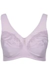 Ulla Popken Femme Grandes Tailles Soutien-Gorge de Maintien sans Armatures. Pendentif en Strass. Bonnet C-G Rose Mauve 95C 658495800-95C
