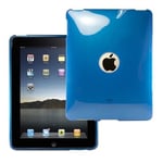 Logotrans Glossy Series Coque en Silicone pour Apple iPad Bleu