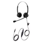 emaiker 3.5mm PC Headphones for Laptop Cell Phone, 3.5mm Computer Headset with Noise Cancelling Microphone for Office Skype,Team,Zoom Meeting Dragon Dictation
