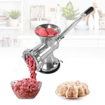 Manual Meat Grinder Mincer,Household Kitchen Meat Grinder, Aluminium Sausage Stuffer Machine with Attachments, Powerful Suction Base,Manual Sausage Filler,Meat Mincer Machine
