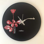 Iconic Depeche Mode vinyl record wall clock