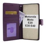 New Standcase Wallet Motorola Moto E20 / E30 / E40 (Lila)