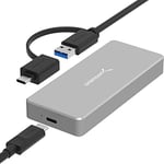 SABRENT M.2 SSD Enclosure, USB C 3.2X2 to NVMe SSD case, External Aluminum M2 NVMe Converter, with Cooling Pad, Fast Data Transfer Docking Station for M Key Only, Supports UASP and TRIM (EC-NVME)