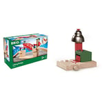 BRIO World Lifting Bridge for Kids Age 3 Years and Up, Compatible with all BRIO Train Sets & World Magnetic Bell Signal for Kids Age 3 Years and Up, Compatible with all BRIO Train Sets