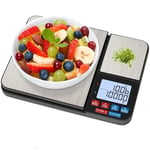 Dual Platform Kitchen Scale, [10Kg/1G] Weighing Scales Kitchen, High1909