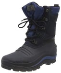 CMP Garçon Boy Khalto Snow Boots Botte de neige, Noir Bleu, 34 EU