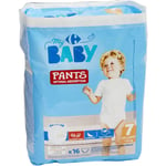 Couches Culottes Bébés Pants 18+ Kg Taille 7 Xxlarge Carrefou Baby - Le Paquet De 16 Culottes