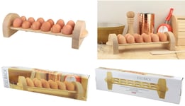 Egg Rack Egg Station Cupboard Kitchen Storage Wood Tray Rack Holder Organiser