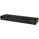 StarTech.com Hub série RS232 à 16 ports - Adaptateur USB vers 16x DB9 RS232 à montage en rack avec installation en série (ICUSB23216FD)