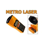 Trade Shop Traesio - Pointeur Laser Ultrasonique Mesure De Distance Affichage Lcd Mesure 18 m