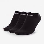 NIKE Every day No-Show Socks 3-pack Black (Nike Strumpor : 42-46)
