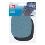 Prym Patches Denim for Ironing/Sewing on 9x8 cm Light Blue/Dark, one Size