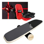 Yes4All Surf Balance Board Trainer - Buy 1 get 1 Ab Twister Board, New Generation of Waist Twisting Disc - Black/Red