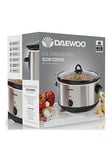 Daewoo 6.5L Slow Cooker Stainless Steel