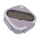 (Purple)Bento Box Microwave Safe Lunch Container For School