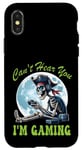 Coque pour iPhone X/XS Lunettes de soleil drôles de pirates pour jeux vidéo et lunes