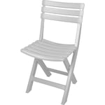 Chaise pliante de jardin - Ipae-Progarden - Komodo indonésien - Blanc - Pliable - 44 x 41 x 78 cm