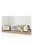 Daewoo Kensington Cream Triple Pack- Microwave, Kettle And Toaster Set