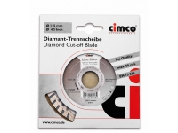 Cimco 208720, Slipehjul, Betong, Stein, Diamant, Sølv, Rund, 2,22 cm