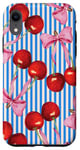 Coque pour iPhone XR Portofino Cerises Esthétique européenne d'été
