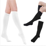 Compression Mmhg High Socks Calf Support Comfy Relieve Leg Men & White