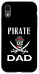 Coque pour iPhone XR Chapeau amusant en forme de tête de mort et d'os croisés en forme de tête de mort en forme de pirate