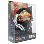 DJ Headphones PH510 Silver Extra Bass Stereo Headband with Adaptor & Pouch Hifi